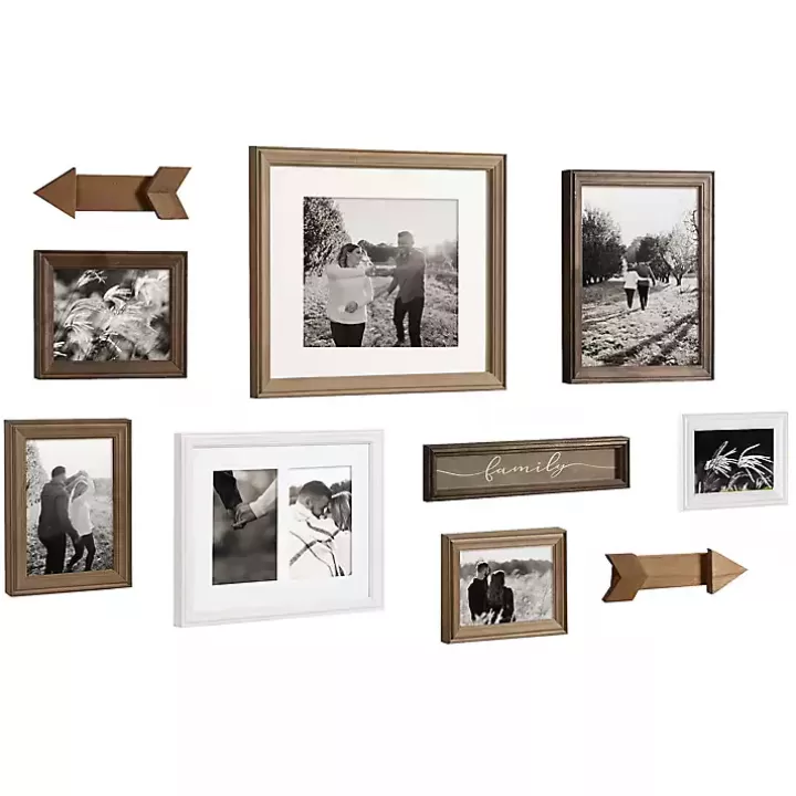 Flash Sale Brown Arrow 10-pc. Gallery Wall Picture Frame Set Gallery Wall Frames