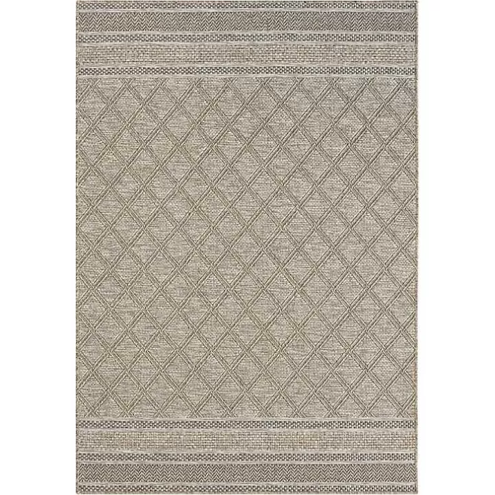 Discount Diamond Lattice Indoor/Outdoor Rug, 8x10 Outdoor Rugs