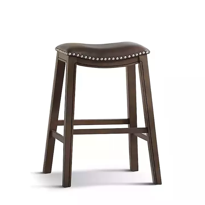 Best Ella Saddle Bar Stool with Nailhead Trim Bar Stools & Counter Height Stools