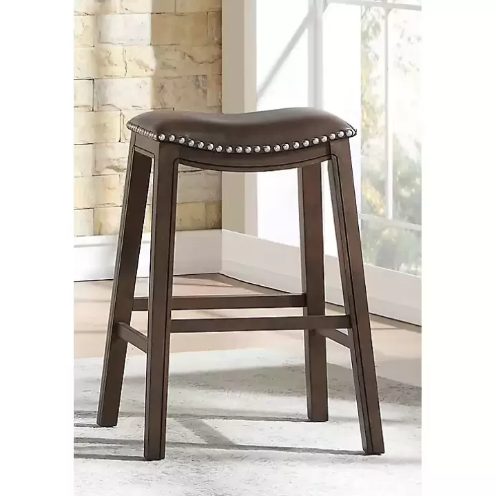 Best Ella Saddle Bar Stool with Nailhead Trim Bar Stools & Counter Height Stools