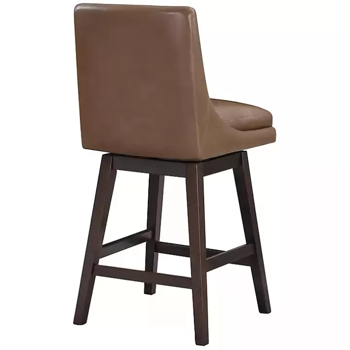 Cheap Faux Leather Alli Swivel Counter Stool Bar Stools & Counter Height Stools