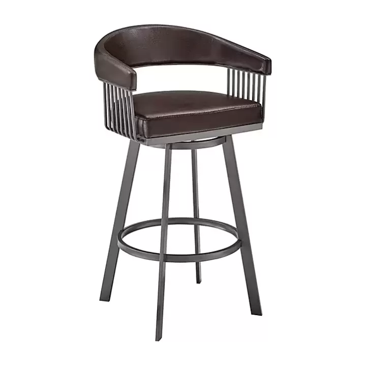 New Faux Leather Chelsea Swivel Bar Stool Bar Stools & Counter Height Stools