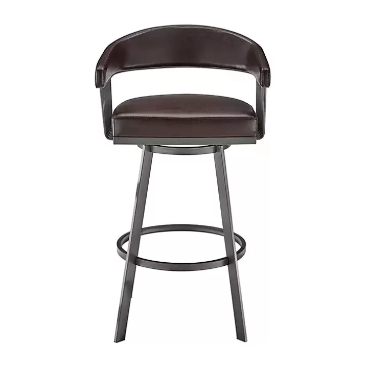 New Faux Leather Chelsea Swivel Bar Stool Bar Stools & Counter Height Stools