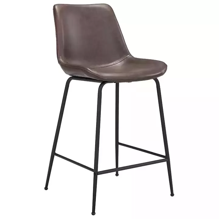 Best Faux Leather Highback Counter Stool Bar Stools & Counter Height Stools