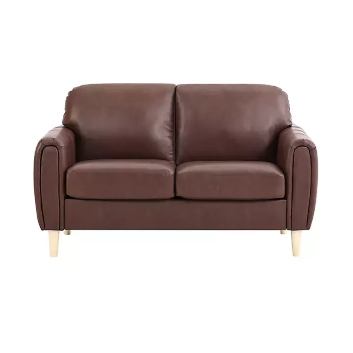 Flash Sale Faux Leather Lyon Loveseat Sofas & Loveseats