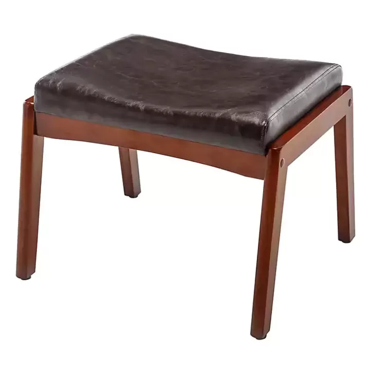 Hot Faux Leather Natasha Ottoman Stool Benches & Ottomans