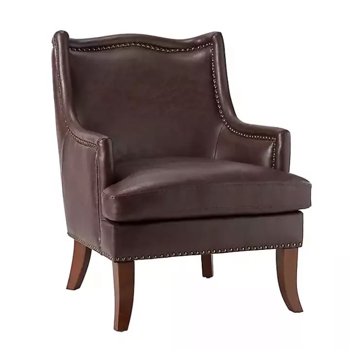 Store Faux Leather Ophelia Accent Chair Accent Chairs