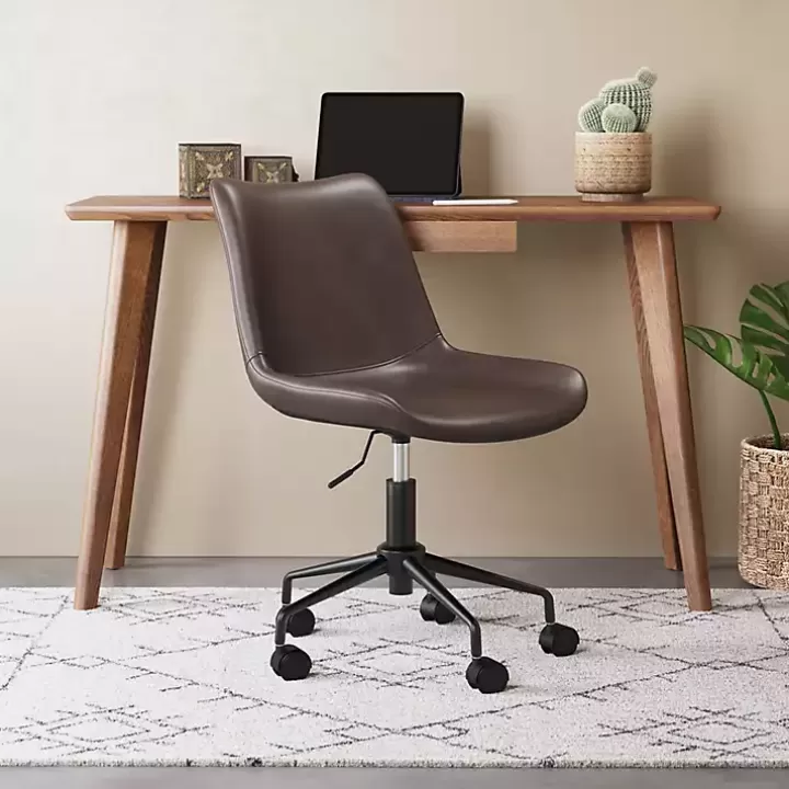 Store Faux Leather Swivel Office Chair Office Furniture