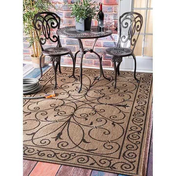 Best Sale Kathleen Scroll Outdoor Area Rug, 5x7 Outdoor Rugs