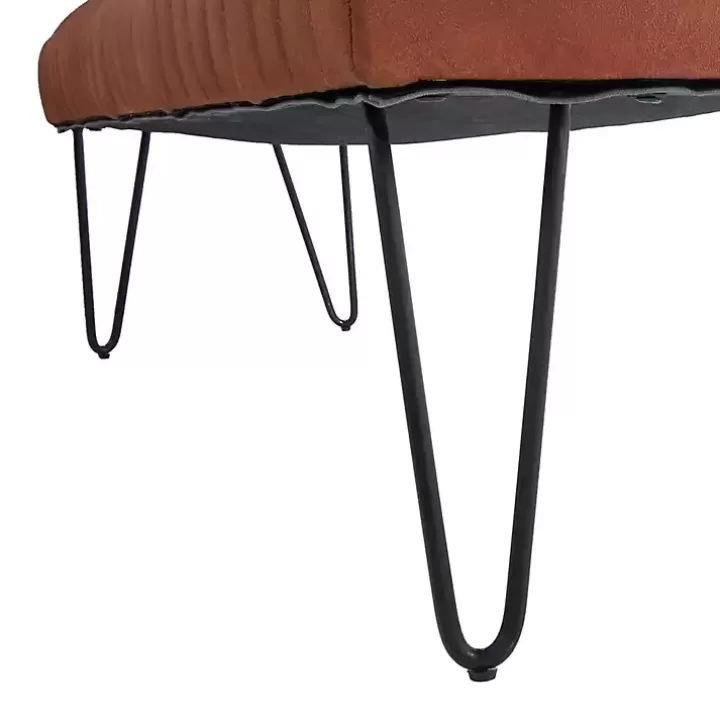 Flash Sale Leather Tufted Panel Bench Benches & Ottomans