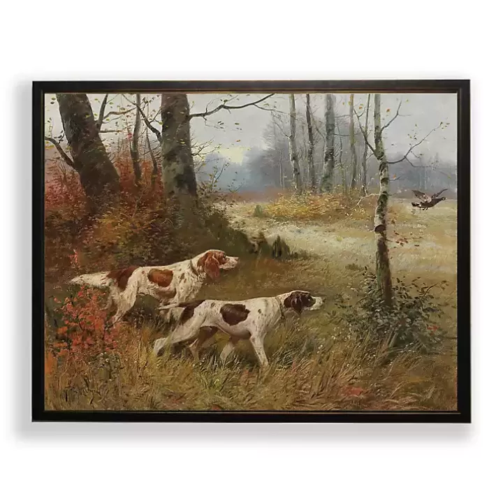 Clearance Brown Pointer Dogs Framed Art Print Framed Art