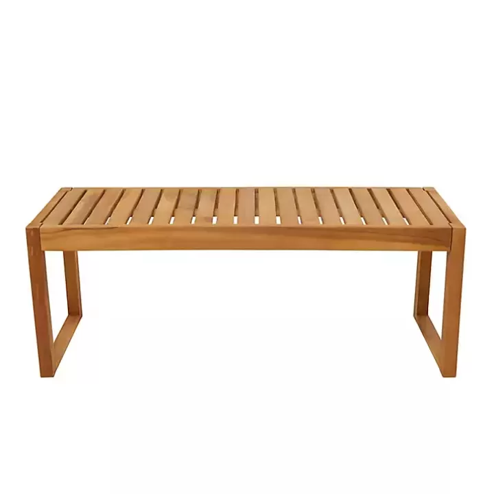 Flash Sale Teak Wood Slatted Outdoor Coffee Table Outdoor Tables