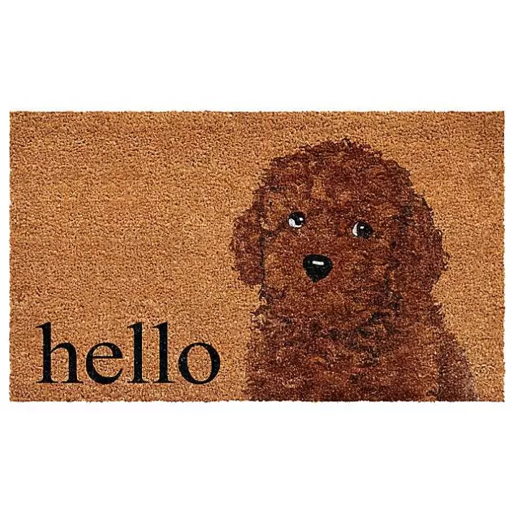 Sale Toy Poodle Hello Doormat Doormats