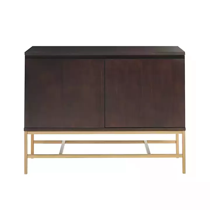 Hot Wood and Gold Martha Stewart Cabinet Tv Stands & Media Consoles