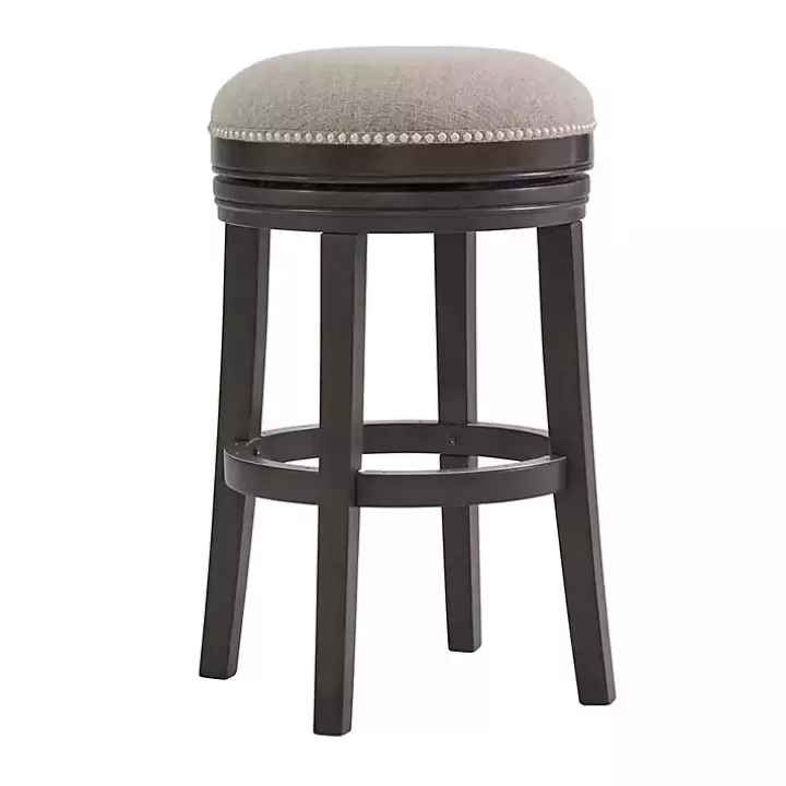 Sale Brown Wood Backless Swivel Bar Stool Bar Stools & Counter Height Stools