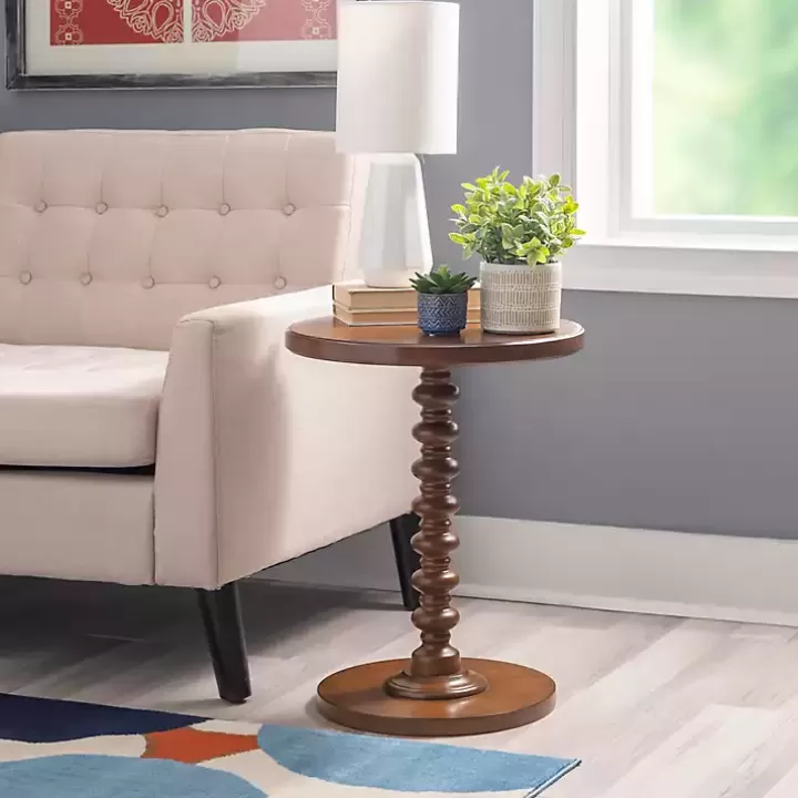 Clearance Wood Spindle Side Table Accent & End Tables