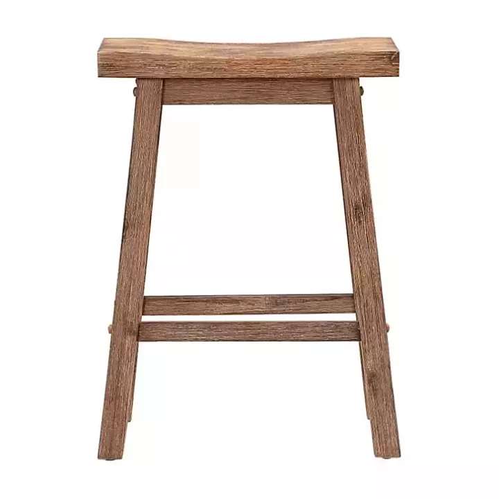 Fashion Wooden Saddle Seat Counter Stool Bar Stools & Counter Height Stools