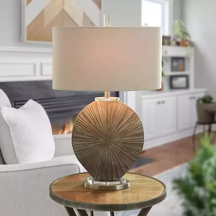 Store Brushed Brown Shell Table Lamp Table Lamps