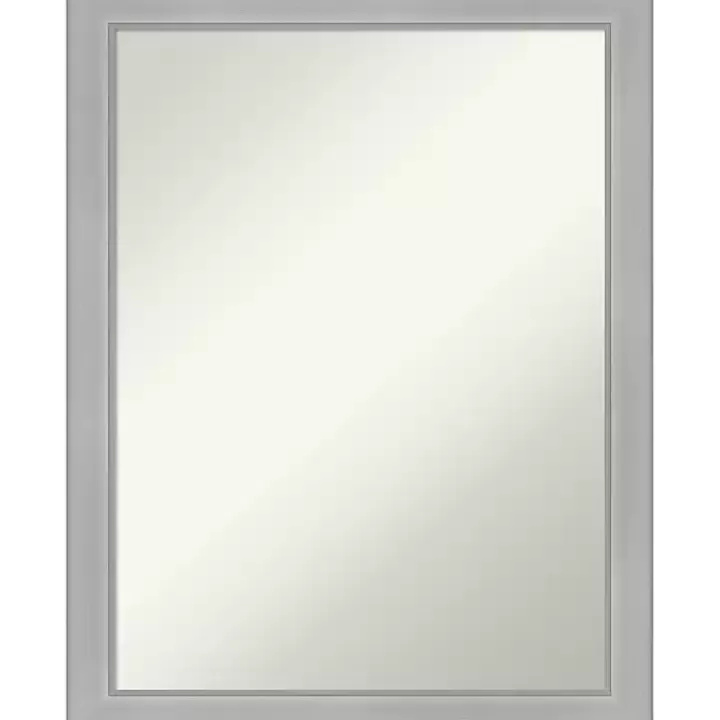 Outlet Brushed Nickel Modern Decorative Wall Mirror Framed Mirrors