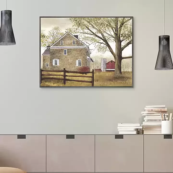 Best Sale Bucks County Homestead Framed Canvas Art Print Canvas Art