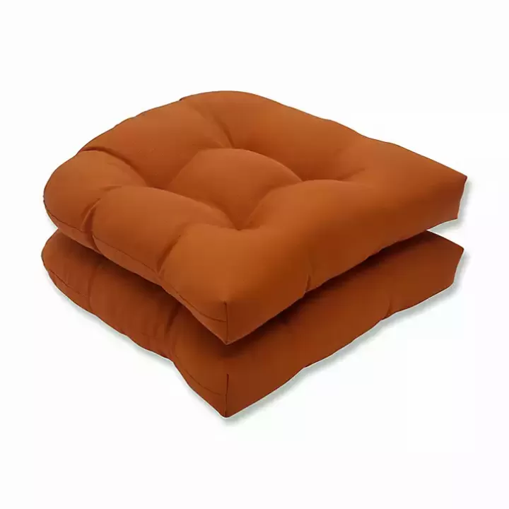 Online Burnt Outdoor Seat Cushions, Set of 2 Outdoor Cushions & Pillows