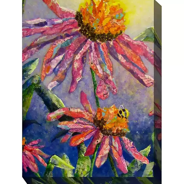 Outlet Busy Bee Outdoor Canvas Art Print Outdoor Wall Decor