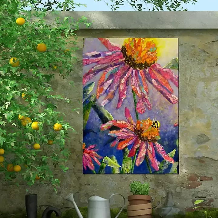 Outlet Busy Bee Outdoor Canvas Art Print Outdoor Wall Decor