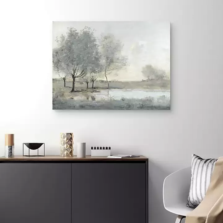 Online By the Pond II Canvas Art Print Canvas Art