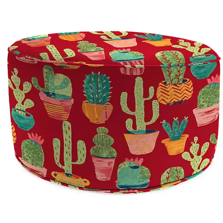 Discount Cactus Cetera Outdoor Pouf Outdoor Cushions & Pillows