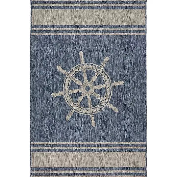 Outlet Captiva Nautical Helm Outdoor Area Rug, 5x7 Outdoor Rugs