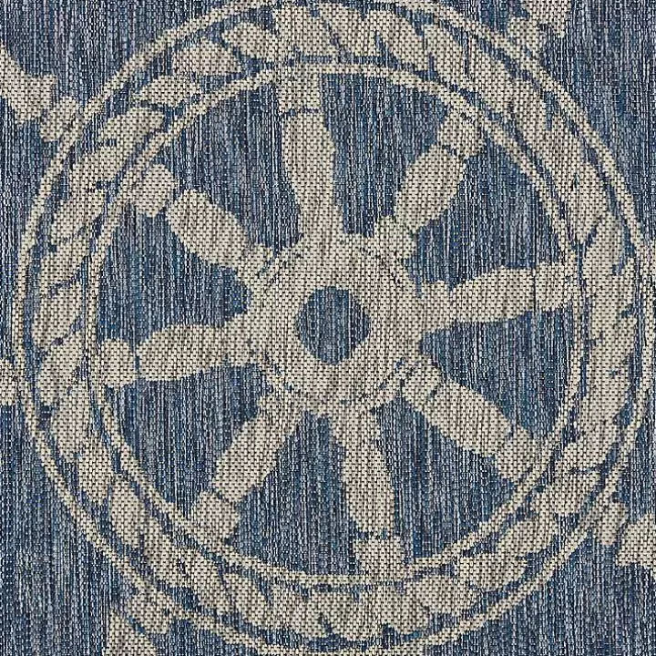 Outlet Captiva Nautical Helm Outdoor Area Rug, 5x7 Outdoor Rugs