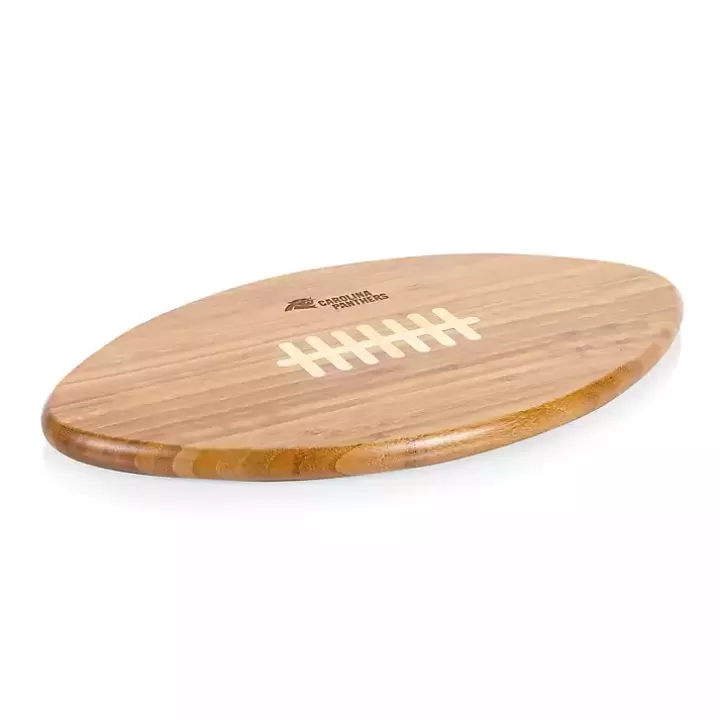 Clearance Carolina Panthers Bamboo Football Cutting Board Serving & Entertaining