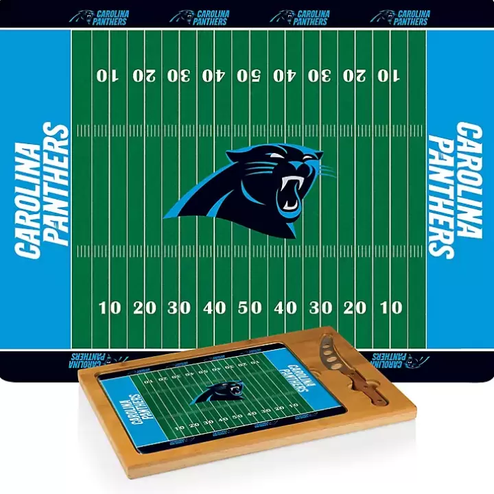 Online Carolina Panthers Cutting Board & Knife Set Serving & Entertaining