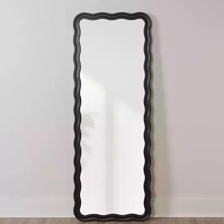 New Catorina Black Wavy Leaner Mirror Decorative Mirrors