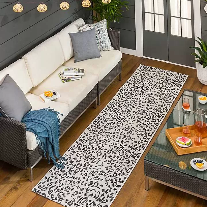 Online Cauli Leopard Print Outdoor Runner Rug, 2x12 Outdoor Rugs