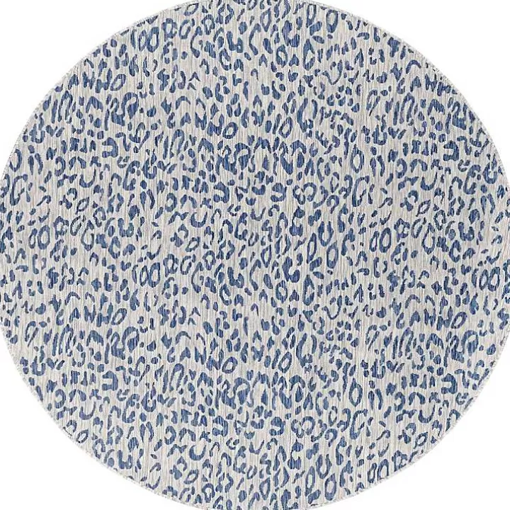 Sale Cauli Leopard Print Round Outdoor Rug, 6 ft. Outdoor Rugs