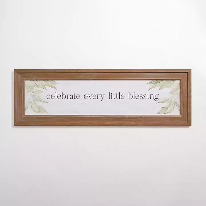 Best Sale Celebrate Every Little Blessing Wall Plaque Wall Quotes & Signs