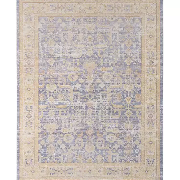 Best Sale Cerulean Vintage Border Area Rug, 5x7 Area Rugs