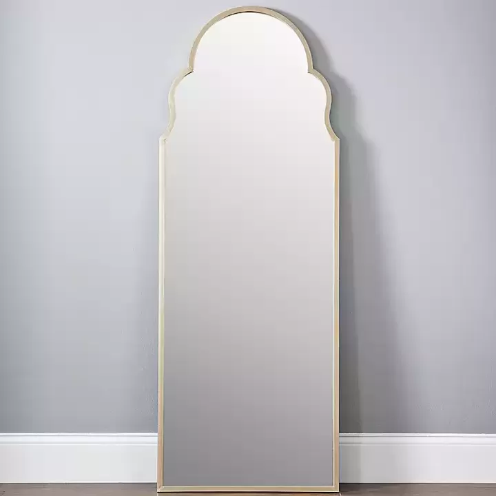 Discount Champagne Maria Arch Full Length Mirror Full Length & Floor Mirrors