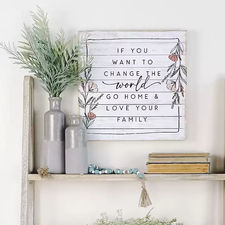 Hot Change the World Wall Plaque Wall Quotes & Signs