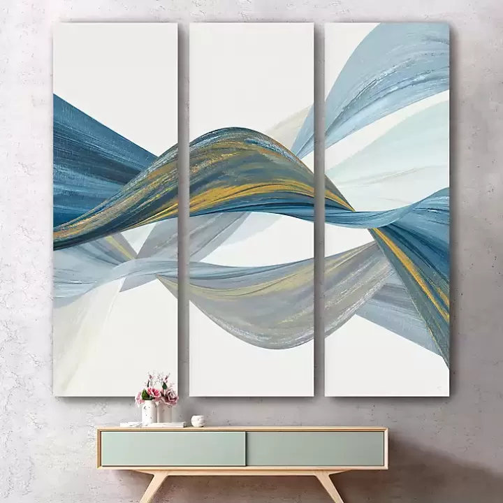 Store Changing Currents Canvas Art Prints, Set of 3 Canvas Art