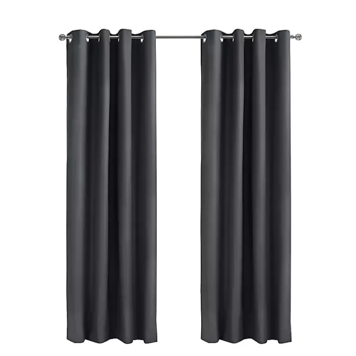 Store Charcoal Alpine Blackout Curtain Panel, 84 in. Curtains & Drapes