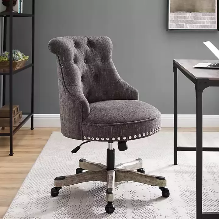 Shop Charcoal Miller Tufted Office Chair Office Furniture