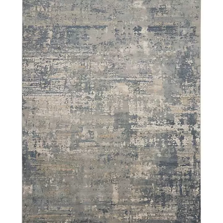 Outlet Charcoal Tally Textured Area Rug, 7x9 Area Rugs