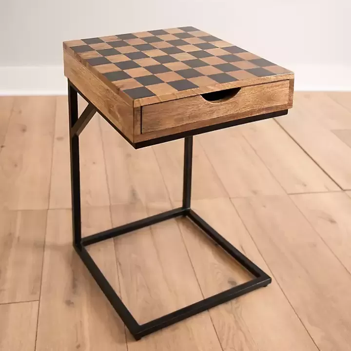 Flash Sale Checkerboard C-Table Accent & End Tables