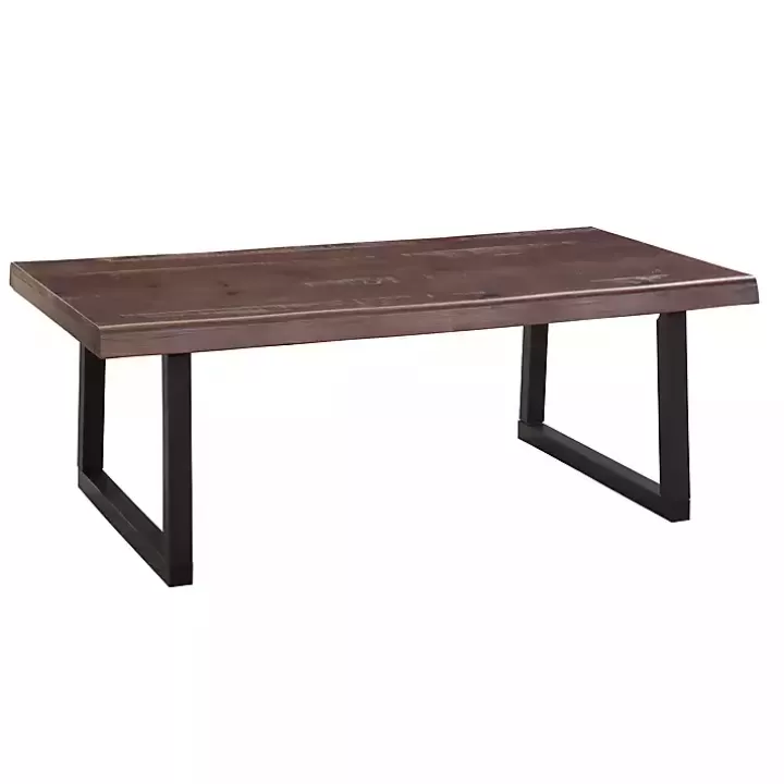 Hot Cherry Live Edge Wood Coffee Table Coffee Tables