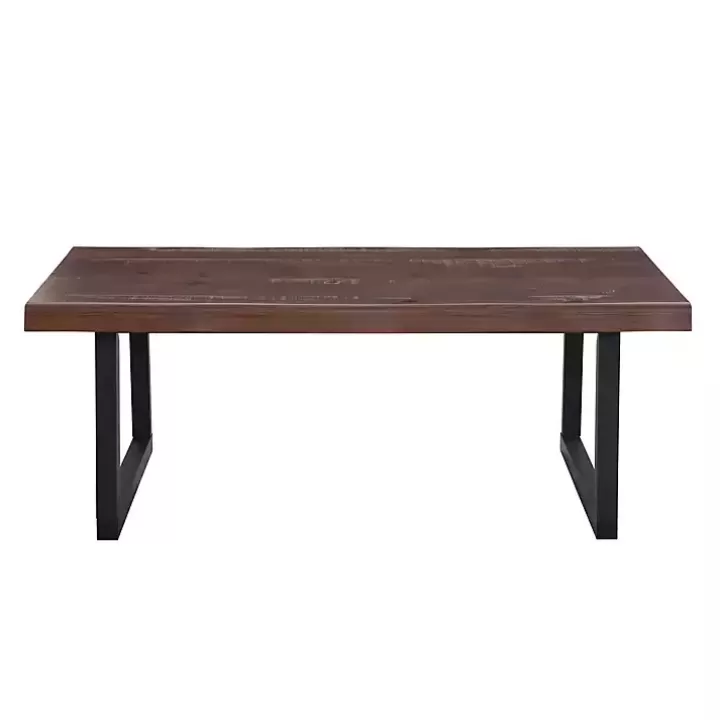 Hot Cherry Live Edge Wood Coffee Table Coffee Tables