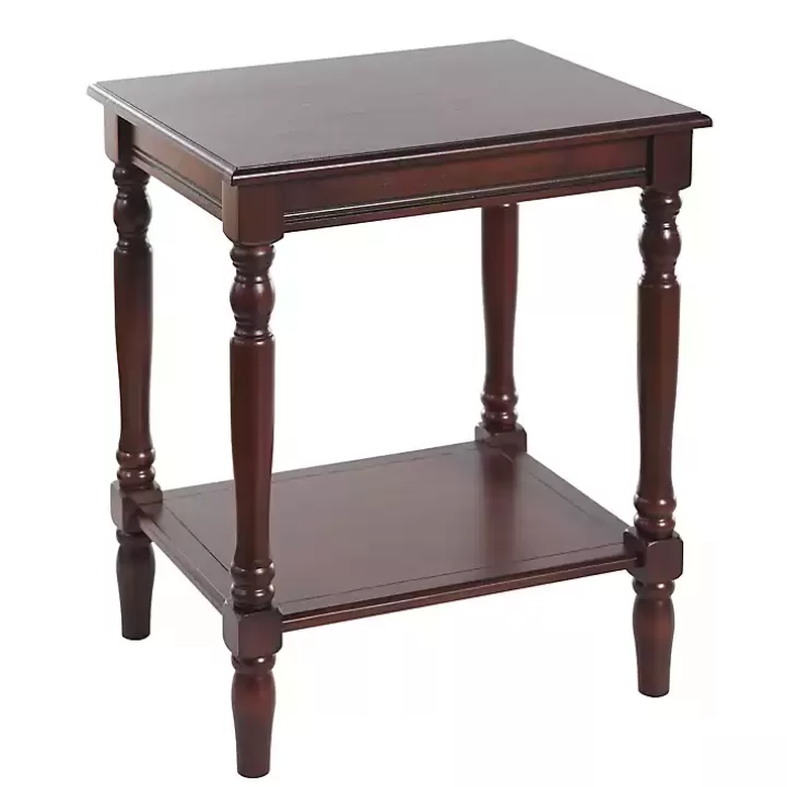 New Cherry Wood Sybil Accent Table Accent & End Tables