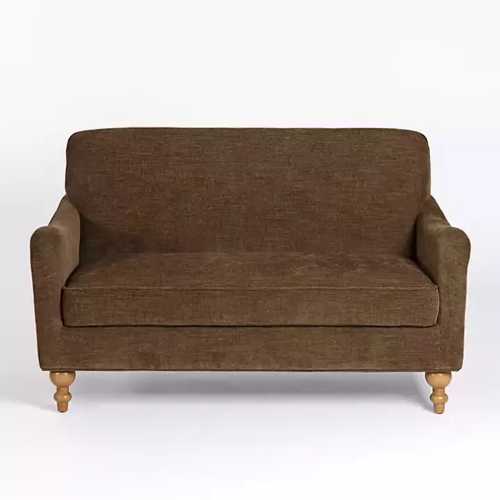 Cheap Chocolate English Loveseat Sofas & Loveseats