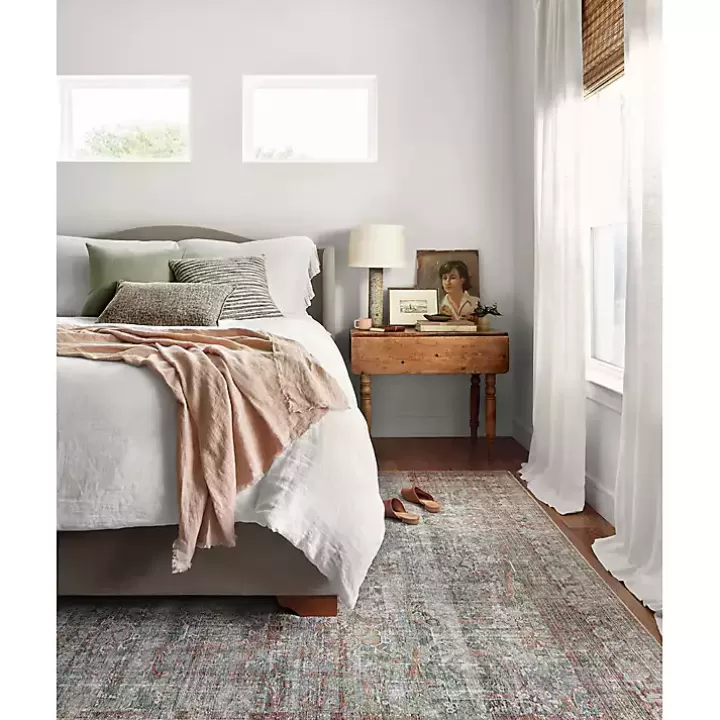 New Chris Loves Julia x Loloi Jules Lagoon Rug, 5x7 Area Rugs